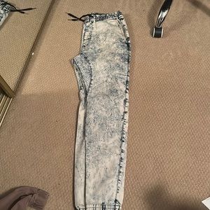 “Black” Acid Wash Joggers
